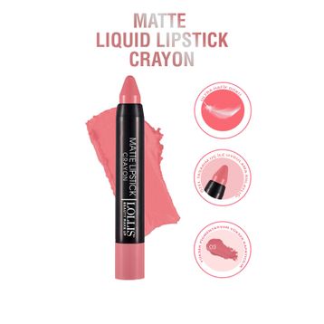 Lollis Crayon 03 Matte Lipstick Mat Dudak Kalemi