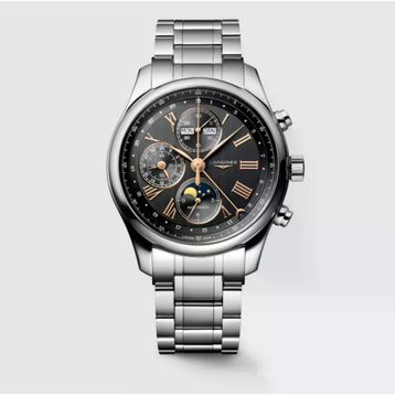Longines L2.773.4.61.6 Master Collection Chrono Moonphase Erkek Kol Saati