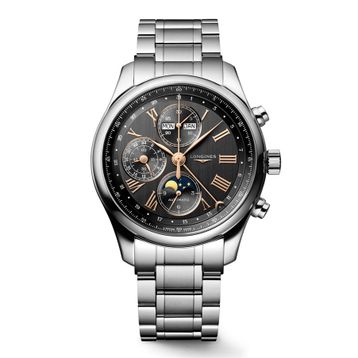 Longines L2.773.4.61.6 Master Collection Chrono Moonphase Erkek Kol Saati