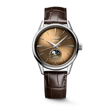 Longines L4.815.4.62.2 Flagship Heritage Moonphase Erkek Kol Saati