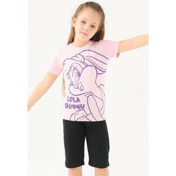 Looney Tunes L1591-2 Açık Pembe Kız Çocuk T-shirt
