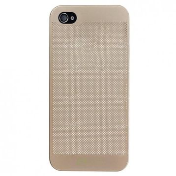 Loopee iPhone 4 / 4S Point Gold Sert Arka Kapak Kılıf