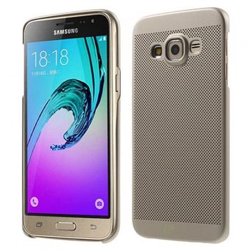 Loopee Samsung Galaxy J3 J300 Point Sert Gold Arka Kapak