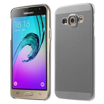 Loopee Samsung Galaxy J3 J300 Point Sert Gri Arka Kapak