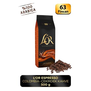 L'or 500 gr Espresso Colombıa Çekirdek Kahve