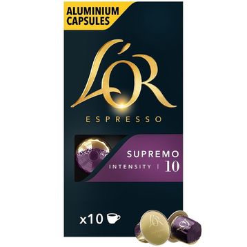 L'or Supremo Intensity 10 Alüminyum Kapsül 10'lu Kahve (10 adet)