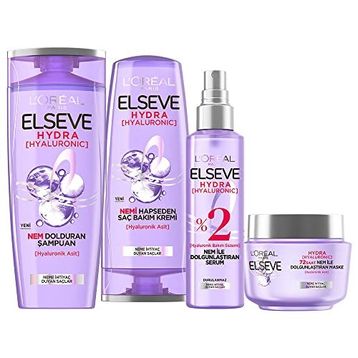 L'Oréal Paris Elseve Hydra Hyaluronic Nem İle Dolgunlaştıran Saç Bakım Seti