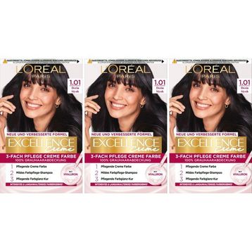 L'Oréal Paris Excellence 1.01 Derin Siyah 3'lü Saç Boyası