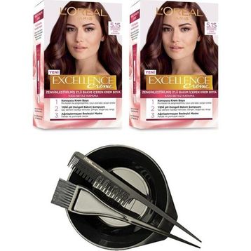 L'Oréal Paris Excellence 5.15 2 Adet Saç Boyası+Saç Boyama Seti