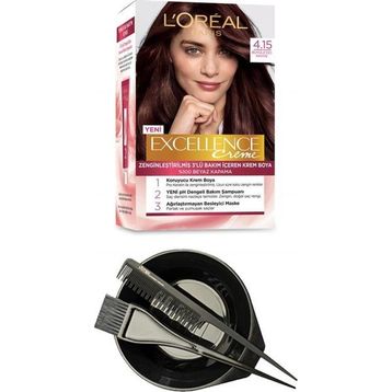 L'Oréal Paris Excellence Büyüleyici Kahve 4.15 Saç Boyası+Saç Boyama Seti