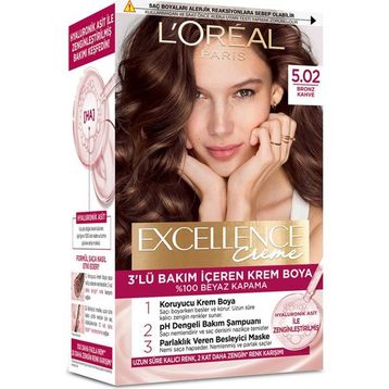L'Oréal Paris Excellence Creme 5.02 Bronz Kahve 4x192 ml Saç Boyası