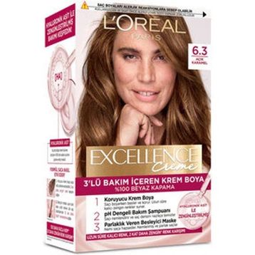 L'Oréal Paris Excellence Creme 6.30 Açık Karamel 2x192 ml Saç Boyası