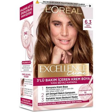 L'Oréal Paris Excellence Creme 6.30 Açık Karamel 2x192 ml Saç Boyası