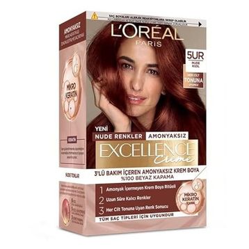L'Oréal Paris Excellence Creme Nude Renkler 5UR Nude Kızıl Saç Boyası