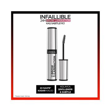 L'Oréal Paris Infaillible 24H Brow Lamination Şeffaf Kaş Sabitleyici