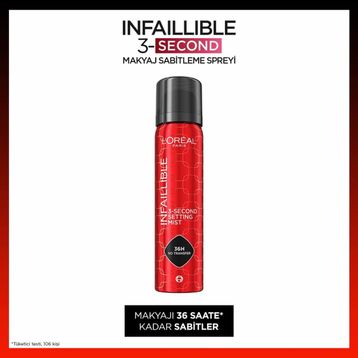 L'Oréal Paris Infaillible 3-Second Makyaj Sabitleme Spreyi