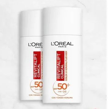 L'Oréal Paris Revitalift Clinical SPF50+ 2x50 ml Yüz Güneş Kremi