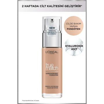 L'Oréal Paris True Match Bakım Yapan Fondöten - 3C Soğuk Alt Ton