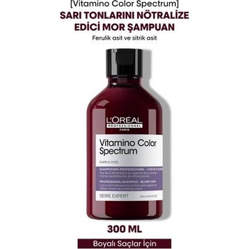 L'Oréal Professionnel Vitamino Color Spectrum Sarı Saçlar İçin 300 ml Mor Şampuan