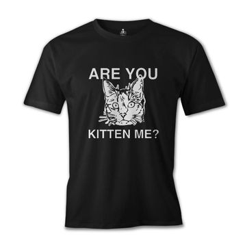 Lord T-Shirt Are You Kitten Me Siyah Erkek T-shirt