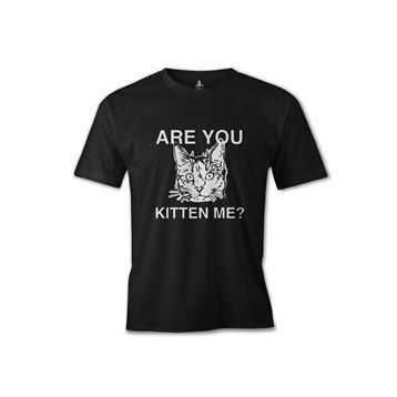 Lord T-Shirt Are You Kitten Me Siyah Erkek T-shirt