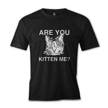Lord T-Shirt Are You Kitten Me Siyah Erkek T-shirt
