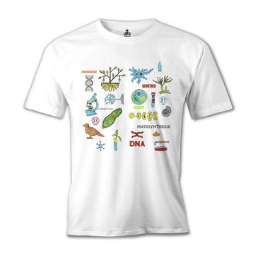 Lord T-Shirt Biyoloji - DNA Beyaz Erkek T-shirt