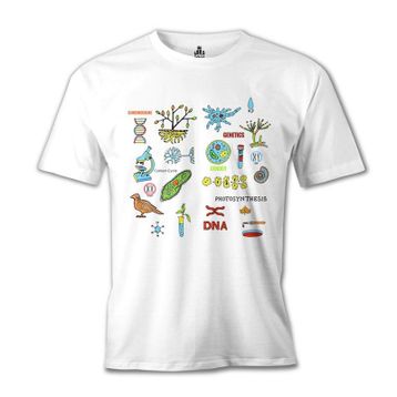 Lord T-Shirt Biyoloji - DNA Beyaz Erkek T-shirt
