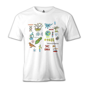 Lord T-Shirt Biyoloji - DNA Beyaz Erkek T-shirt