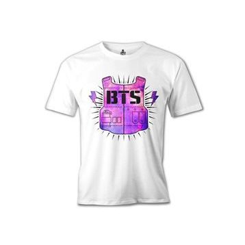Lord T-Shirt BTS - Logo 3 Beyaz Erkek T-shirt