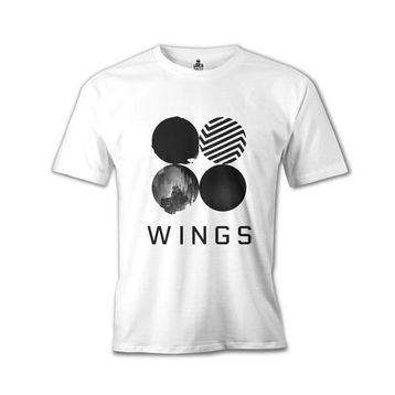 Lord T-Shirt BTS - Wings Logo Beyaz Erkek T-shirt