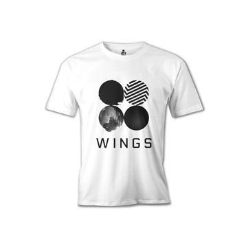 Lord T-Shirt BTS - Wings Logo Beyaz Erkek T-shirt