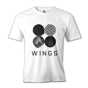 Lord T-Shirt BTS - Wings Logo Beyaz Erkek T-shirt