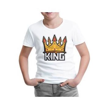 Lord T-Shirt ÇB-1000 Beyaz Big Size King Erkek Çocuk T-shirt