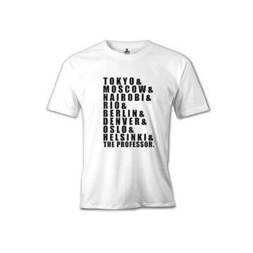 Lord T-Shirt ÇB-869 Beyaz La Casa De Papel Team Erkek Çocuk T-shirt