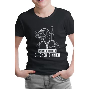 Lord T-Shirt CS-1359 Siyah Pubg Winner Erkek Çocuk T-shirt