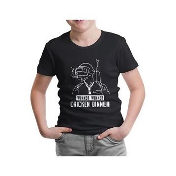 Lord T-Shirt CS-1359 Siyah Pubg Winner Erkek Çocuk T-shirt