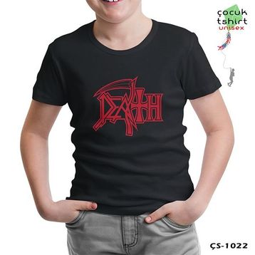 Lord T-Shirt CS-834 Siyah Death Logo 2 Erkek Çocuk T-shirt