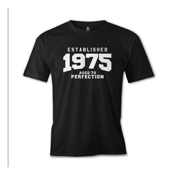 Lord T-Shirt CS-972 Siyah 1975 Aged To Perfection Erkek Çocuk T-shirt