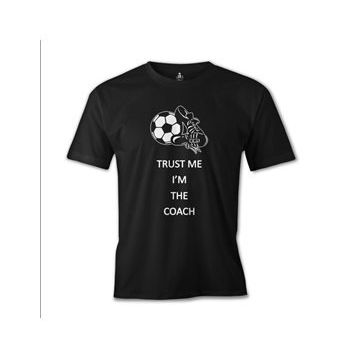 Lord T-Shirt ES-1208 Siyah Trust Me I'm The Coach Erkek T-shirt