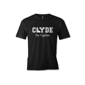 Lord T-Shirt ES-1536 Bonnie And Clyde Clyde Siyah Erkek T-Shirt