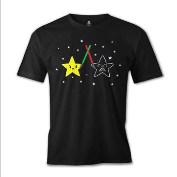 Lord T-Shirt ES-763 Siyah Real Star Wars Erkek T-shirt