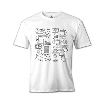 Lord T-Shirt Matematik - Basics Beyaz Erkek T-shirt