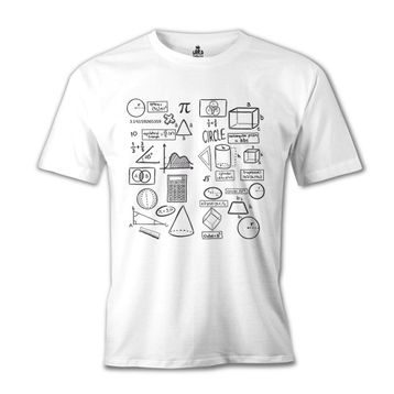 Lord T-Shirt Matematik - Basics Beyaz Erkek T-shirt