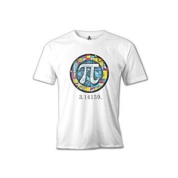 Lord T-Shirt Matematik - Pi 15 Beyaz Erkek T-shirt