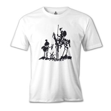 Lord T-Shirt MB-946 Picasso – Don Quixote Beyaz Erkek T-Shirt