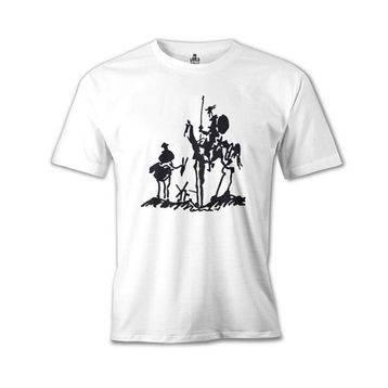 Lord T-Shirt MB-946 Picasso – Don Quixote Beyaz Erkek T-Shirt