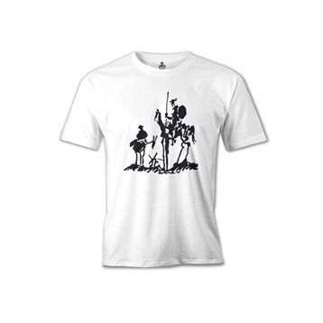 Lord T-Shirt MB-946 Picasso – Don Quixote Beyaz Erkek T-Shirt