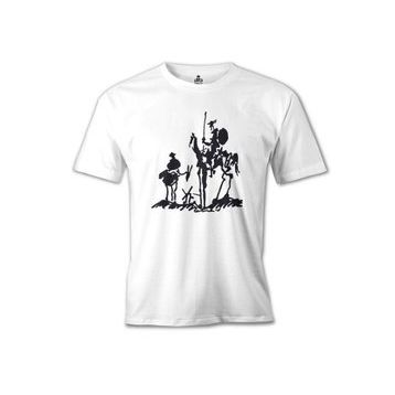 Lord T-Shirt MB-946 Picasso – Don Quixote Beyaz Erkek T-Shirt