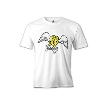 Lord T-Shirt MB-948 Bad Boy Wings Beyaz Erkek T-Shirt